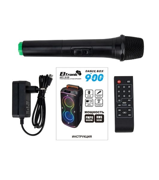 Колонка Eltronic 30-86 DANCE BOX 900 черный