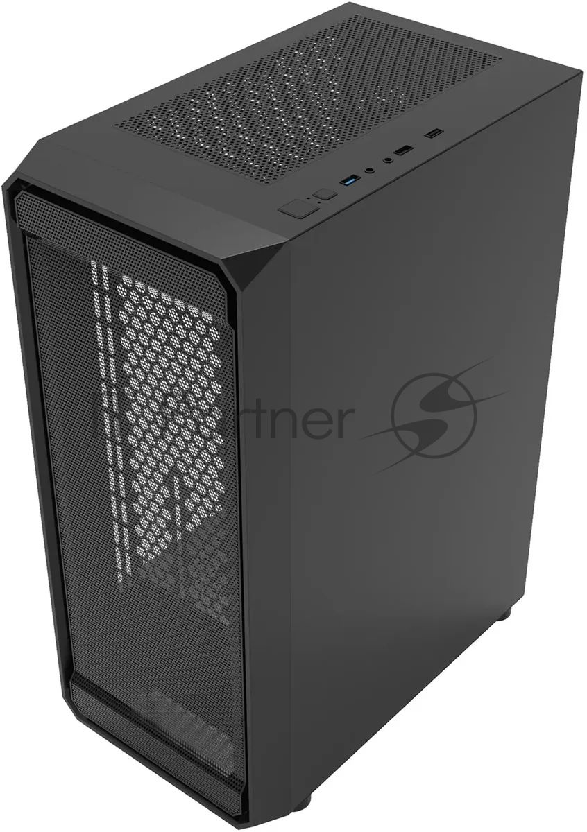 Компьютерный корпус Bloody BD-CC114 черный без БП ATX 8x120мм 1xUSB 2.0 1xUSB 3.0 audio bott PSU