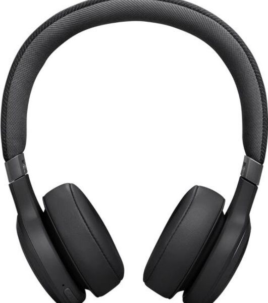 Беспроводные/проводные наушники JBL Live 670NC черный, накладные, Bluetooth + проводной, адаптивное шумоподавление, быстрая зарядка