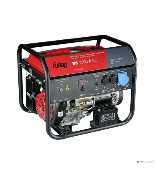 Электрогенератор бензиновый FUBAG BS 7500 A ES, 7 кВт, 80 дБ, 92.8 кг