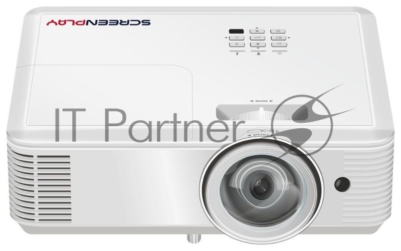 Проектор ScreenPlay INFOCUS SP224ST DLP, XGA, 3800 lm, 30 000:1, 0.62:1, 2xHDMI 1.4, VGA in/out, S-Video, 3.5mm in/out, USB-A, RS-232, лампа 15 000ч.(ECO mode), 10W, 27дБ, 2,9 кг, БЕЛЫЙ