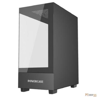 Компьютерный корпус Powercase Vision Micro M, Tempered Glass, черный, mATX (CVMMB-L0)