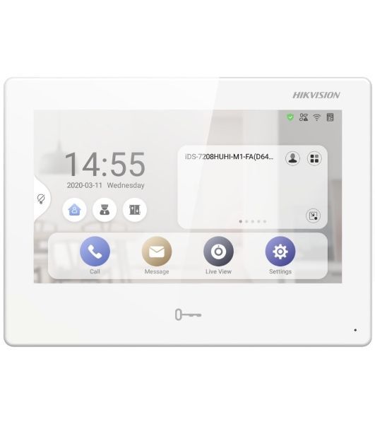 Видеодомофон Hikvision DS-KH9510-WTE1(B) белый