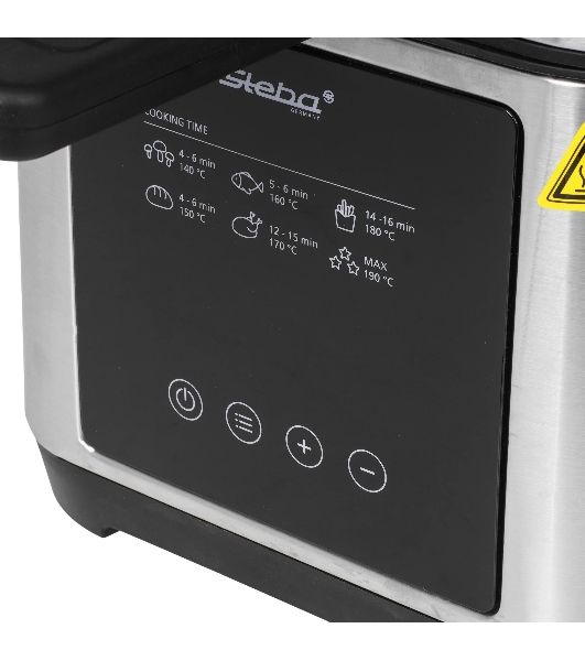 Фритюрница-фондю Steba DF 150 F серебристый/чёрный, 1200 Вт, 2.5 л, 0.8 кг, таймер