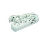 Удлинитель Makel 4х3 м без заземл. 10А IP20