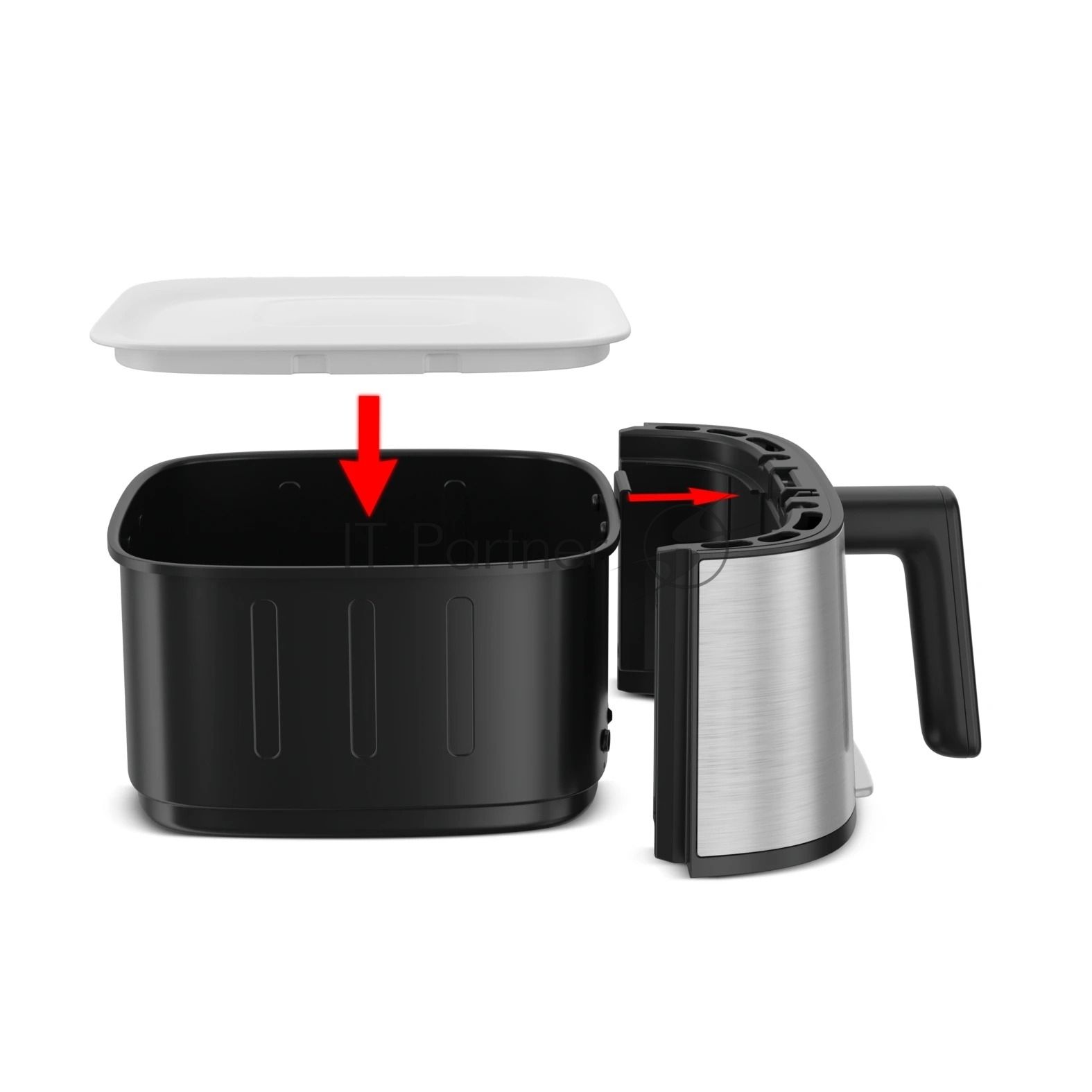 Аэрогриль Tefal Easy Fry Silence EY552DE0 серебристый