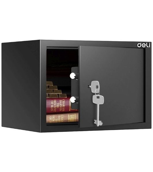 Сейф Deli Srock ET562 250x350x250мм ключевой