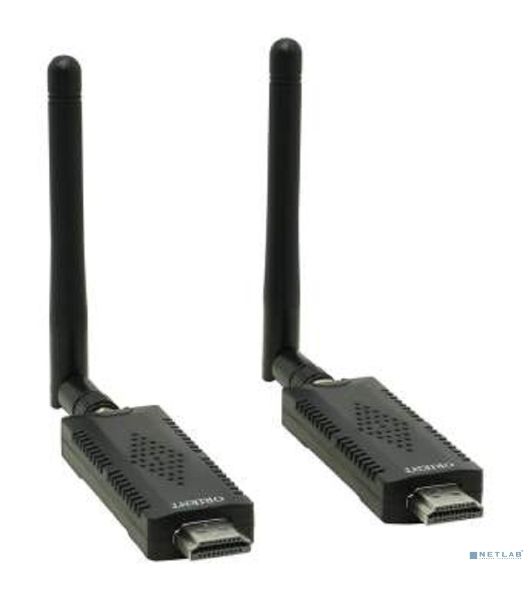 Беспроводной удлинитель ORIENT VE059, WiFi HDMI Extender (Tx+Rx), HDMI беспроводной удлинитель до 80 м, HDMI 1.4, 1080p@60Hz, HDCP1.2, внешние съемные антенны, питание от USB (33363)
