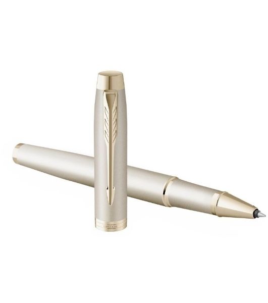 Ручка роллер Parker IM Monochrome T328 (2172955) Champagne PVD F черн. черн. подар.кор.