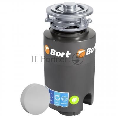 Измельчитель пищевых отходов Bort TITAN 4000 (Control) Мощность л.с. 0,75; 560 Вт; 4,2 кг/мин; 3200 об/мин; 1400 мл; Металл;набор аксессуаров 5 шт [93410242]
