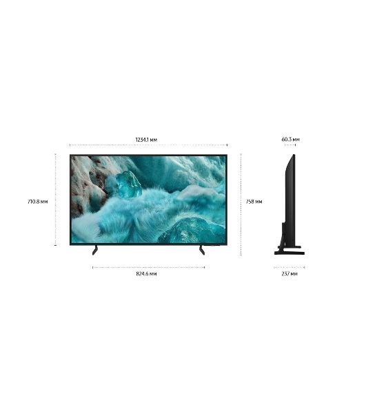 Телевизор Samsung 55" QE55Q7FAAUXRU черный QLED 4K UHD 100Hz Smart TV