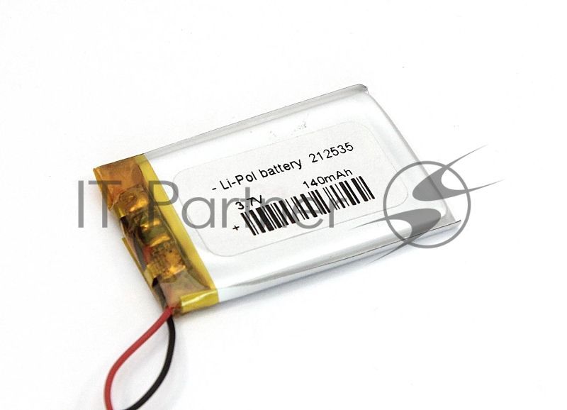 Аккумулятор Li-Pol (батарея) 2.1x25x35 мм 2pin 3.7V/140mAh