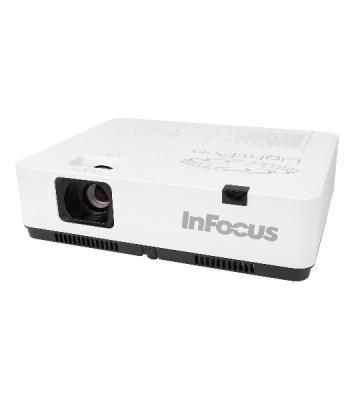 Проектор INFOCUS IN1034 3LCD, 4800 lm, XGA (1024x768), 50000:1, 1.481.78:1,3.5мм in,Composite video,Component,VGA IN х2, HDMI IN, Audio in(RCAх2), USB-A, USB B х2, VGA out, Audio 3.5мм out, лампа 20000ч.(ECO mode), RJ45,RS232, 1x16W, 31дБ, 3,3 кг