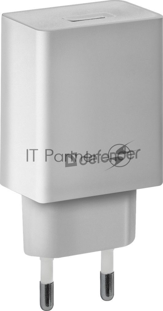 Сетевой адаптер питания Defender 1xUSB, 5V/2.1А, белый (UPA-21)