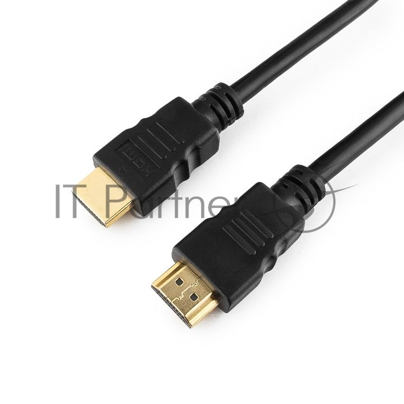 Кабель Cablexpert HDMI CC-HDMI4-0.5M, 19M/19M, v2.0, медь, позол.разъемы, экран, 0.5м, черный, пак