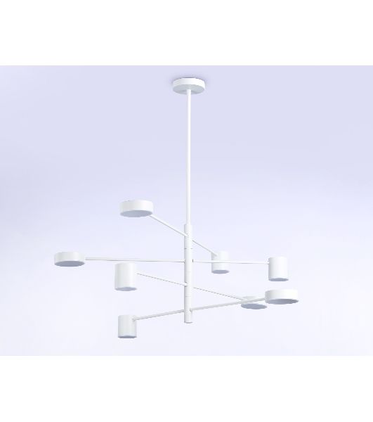Подвесной светодиодный светильник Ambrella light FL51688/8 WH белый 3000K/4200K/6400K 48W D900*1000 (Без ПДУ)