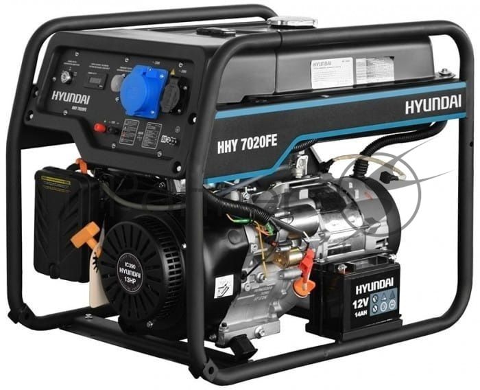 Электрогенератор бензиновый Hyundai HHY 7020FE, 5.5 кВт, 73 дБ, 81.5 кг