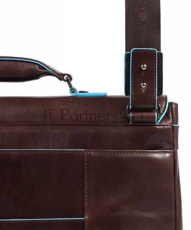 Портфель Piquadro Blue Square CA3111B2/MO, коричневый, натур.кожа/нейлон