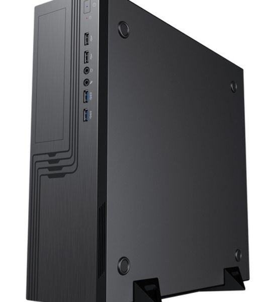 Корпус Powerman EL555BK-450W PM-450TFX Black, Slim-Desktop, чёрный, БП 450 Вт, 80+ Bronze