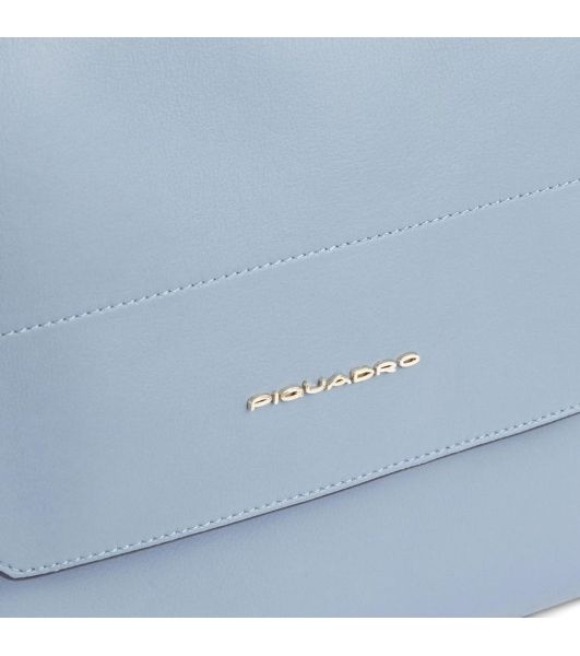 Деловая сумка женская Piquadro Circle BD6778W92/AZ3 с отделением для ноутбука 14" голубая натур.кожа