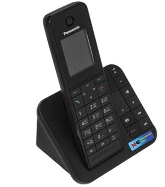 Телефон беспроводной (DECT) Panasonic KX-TGH220RUB черный АОН, Caller ID, "Радионяня"
