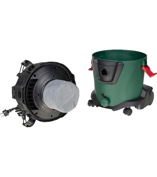 Строительный пылесос Bosch AdvancedVac20 зеленый, 300/1200 Вт, уборка сухая/влажная, пылесборник мешок/контейнер, 20 л