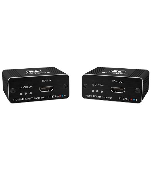 Комплект Kramer Electronics PT-871/2XR-KIT из передатчика и приемника HDMI по витой паре DGKat 2.0; поддержка 4К60 4:4:4