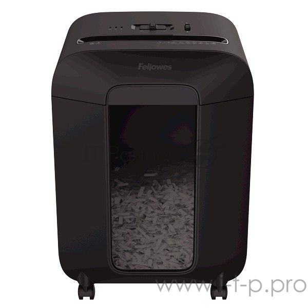 Шредер Fellowes PowerShred LX85 (секр.P-4)/перекрестный/12лист./19лтр./скрепки/скобы/пл.карты
