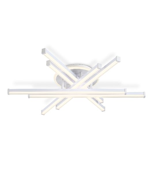 Потолочный светодиодный светильник Ambrella light FL6271 WH белый 98W 3000K-6400K 700*615*135 (ПДУ ИК)