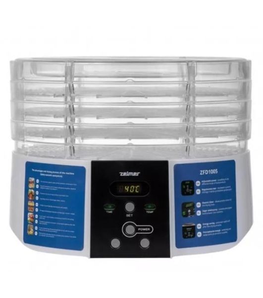 Сушилка для овощей и фруктов ZFD1005 белый ZELMER