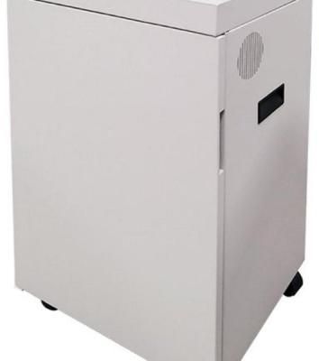 Шредер Office Kit S500 (2х15) белый (секр.P-5)/фрагменты/17лист./50лтр./скрепки/скобы/пл.карты/CD
