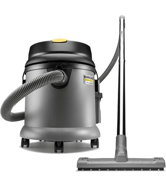 Строительный пылесос Karcher NT 27/1 серый, 1380 Вт, уборка сухая/сбор воды, пылесборник мешок/контейнер, 27 л