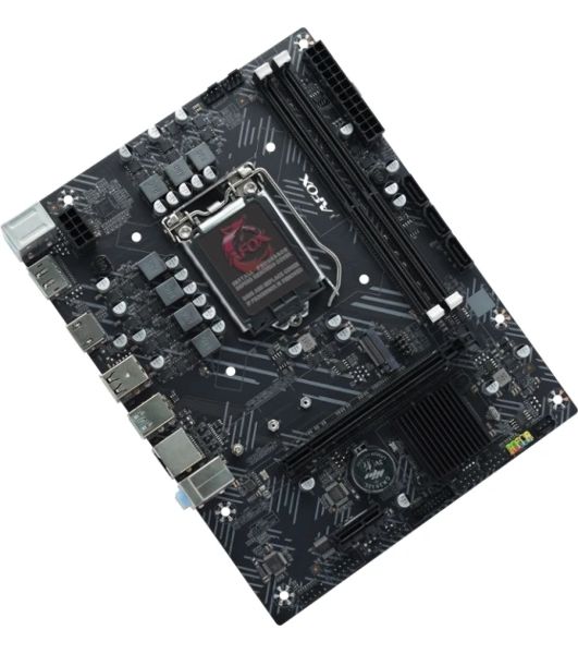 Материнская плата AFOX IH510D4-MA-V4, LGA 1200, Intel H510, 2xDDR4, 3xSATA, 1xM.2, 1xPCIe 3.0 x16, 1xPCIe 3.0 x1, 1xHDMI, 1xDP, 1x1Gb LAN, 2xUSB-A 5Gbps, 2xUSB-A 2.0, 3x3.5 мм, 5.1, mATX