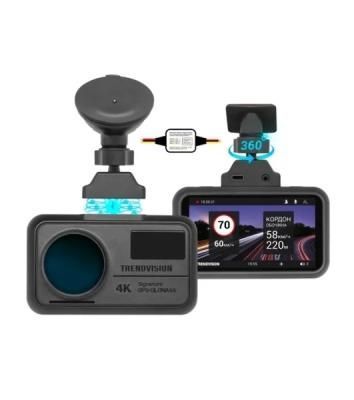 Видеорегистратор TrendVision TDR-725 Real 4K Max, 3840x2160, 3", GPS/ГЛОНАСС, Wi-Fi, G-сенсор, датчик движения, GPS-информатор