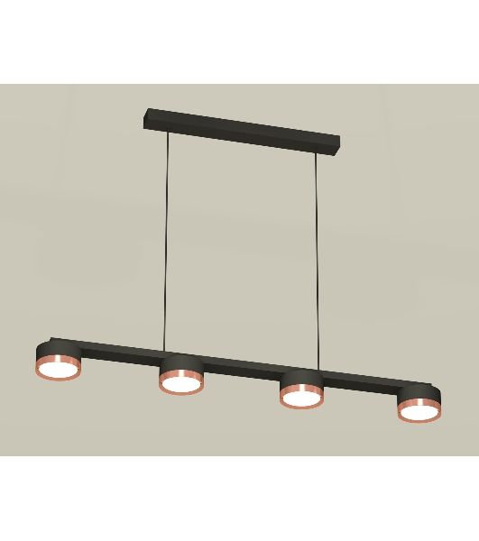 Светильник Ambrella light XB9152153/4 SBK/PPG черный песок/золото розовое полированное GX53 (C9152, N8126)