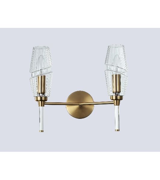 Настенный светильник Ambrella light LH55206/2 BS/CL латунь/прозрачный E14*2 max 40W 330*170*280
