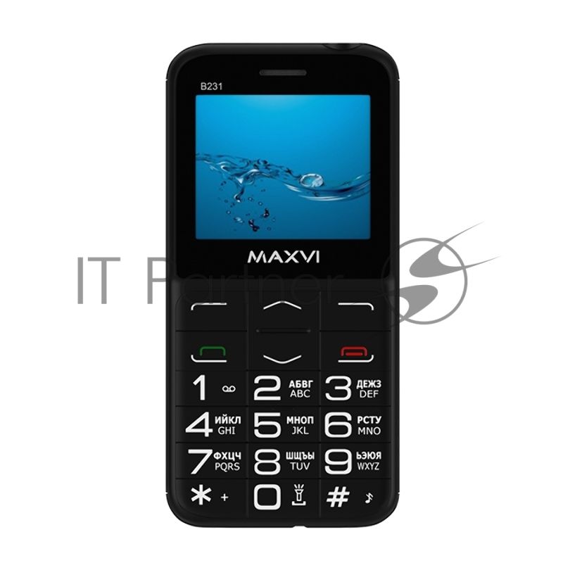 Мобильный телефон Maxvi B231 черный