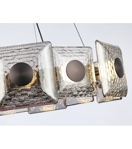 Светильник Ambrella light LH31024 GR/SM серый/дымчатый 56W 3000K D570*150