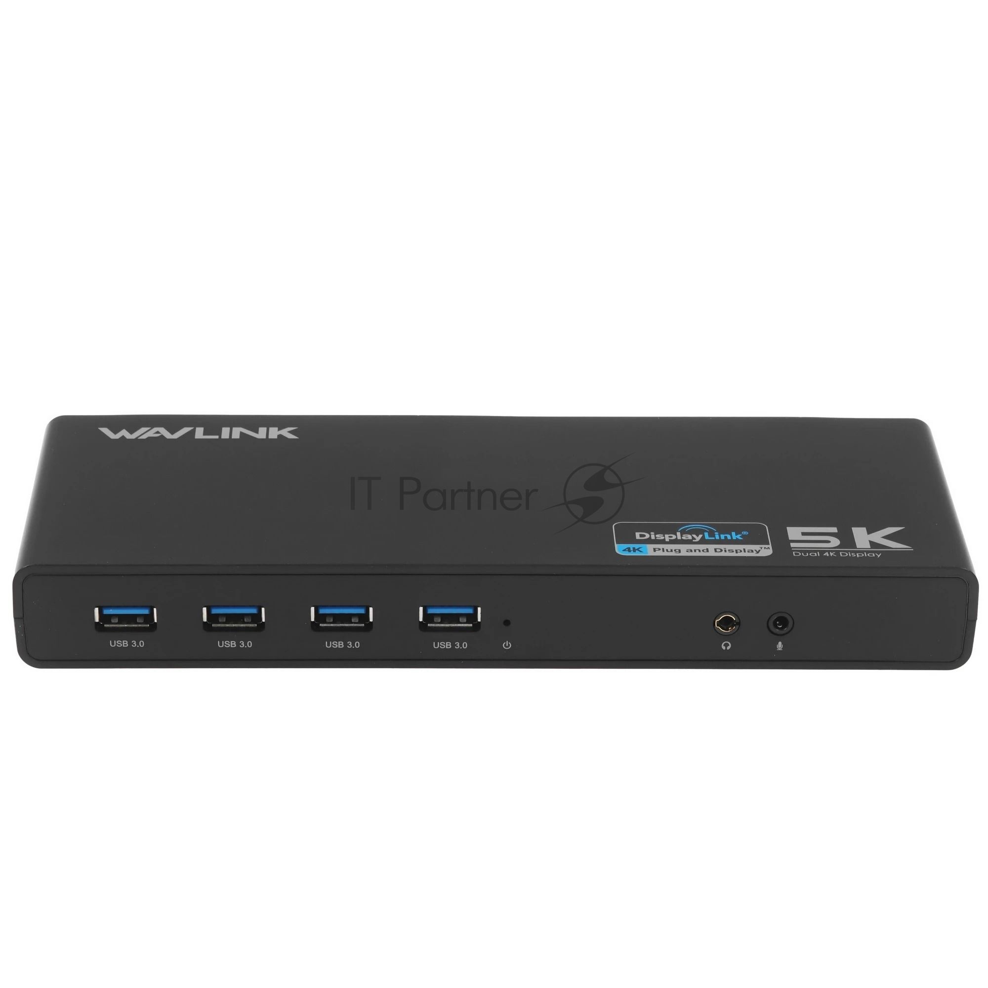 Док-станция WAVLINK WL-UG69DK1, USB Type-C, DisplayPort/HDMI/RJ-45/USB Type-C/Jack 3.5mm, USB