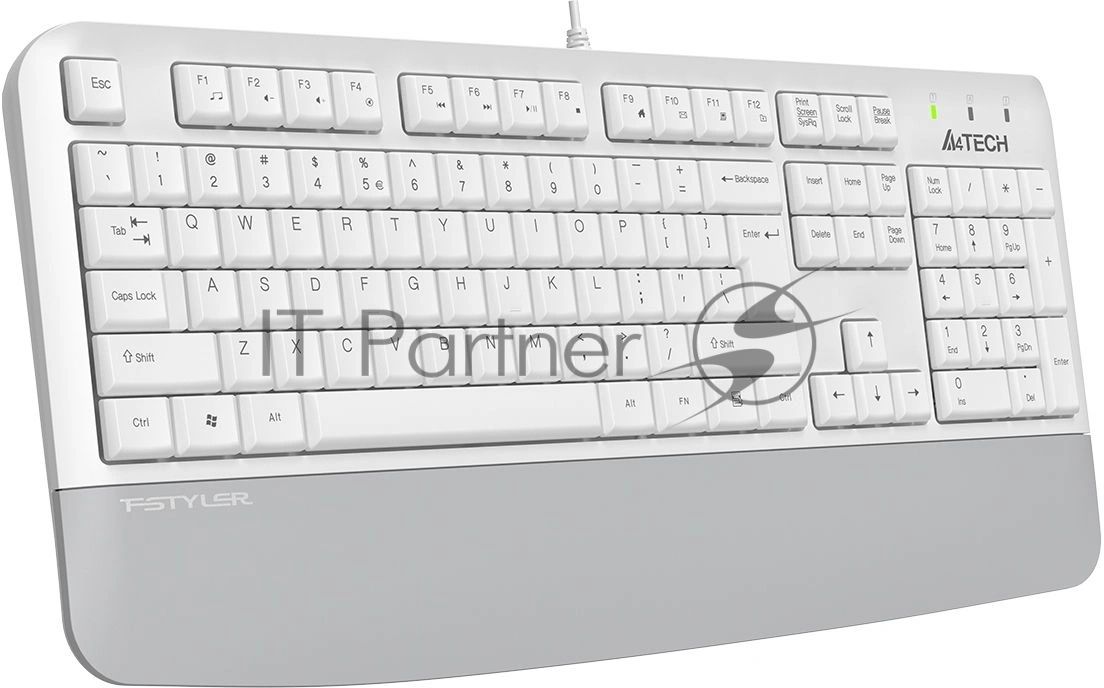 Клавиатура A4Tech Fstyler FK20 проводная, USB Type-A, белый