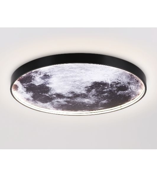 Настенно-потолочный светодиодный светильник Ambrella light FW11114 BK черный 38W LED 3000-6400K D600*38