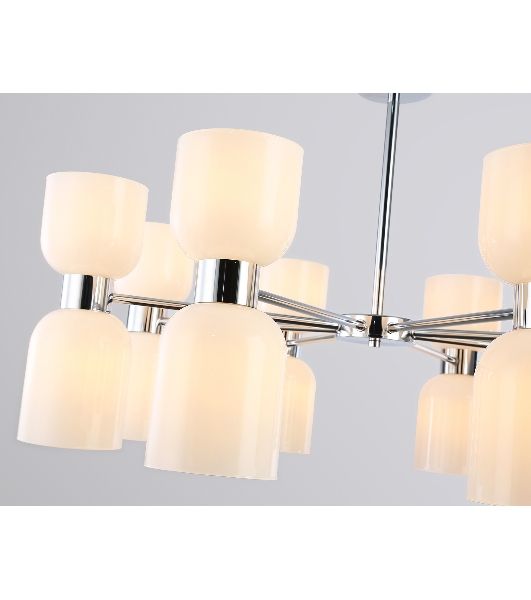Люстра Ambrella light LH56085/16 СH/FR хром/белый матовый E14*16 max 40W D860*510