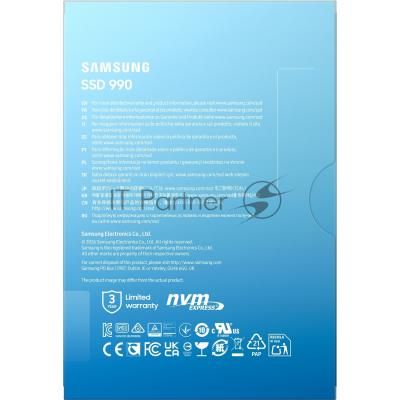 Твердотельный диск 1TB Samsung 990, M.2, PCI-E 4.0 x4, V-NAND TLC [R/W - 7150/6450 MB/s]