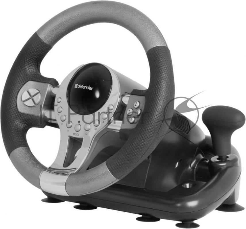 Игровой руль Defender FORSAGE 12 кн+2перекл.+1перекл. 8-ми позиц., USB