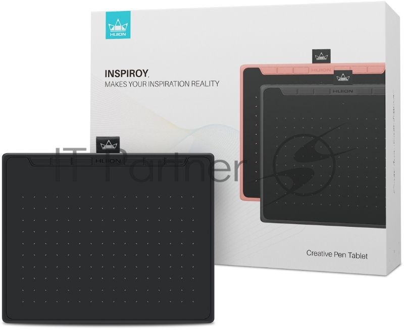 Графический планшет Huion Inspiroy RTS-300 розовый