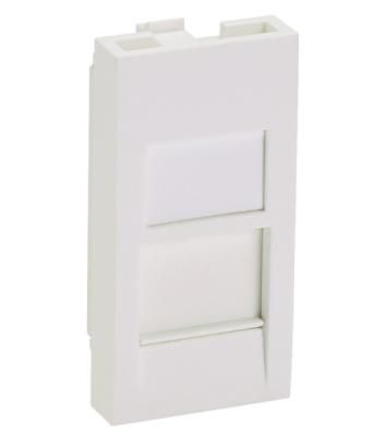 Вставка Panduit CFA1FSAW-X прямая со шторкой 22.5x45 1xMini-Com ПВХ белый (упак.:10шт)