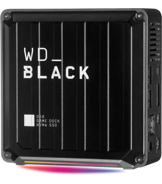 Накопитель SSD WD Thdb3 1Tb WDBA3U0010BBK-EESN D50 Game Dock 1.8" черный USB 3.1 type C