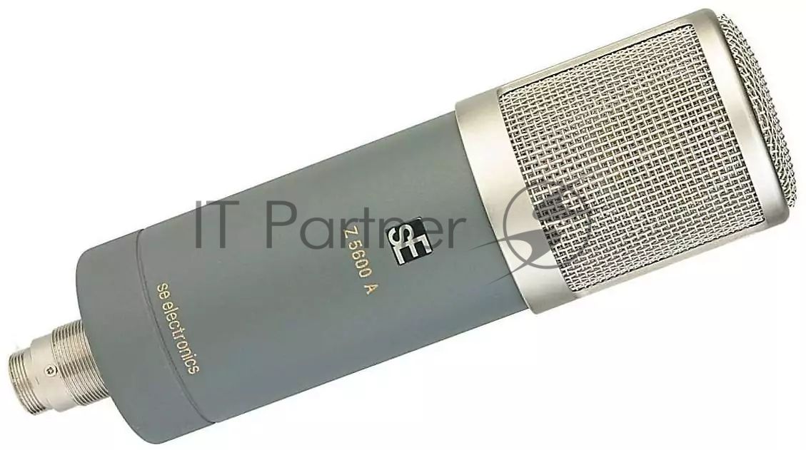 Микрофон конденсаторный sE Electronics [Z 5600A II] ламповый, 20 Гц 20 кГц, всенаправленная, кардиоида с широким углом, кардиоида, гиперкардиоида, восьмерка, комплектация: держатель "паук", блок питания со шнуром, микрофонный кабель, кейс металлический