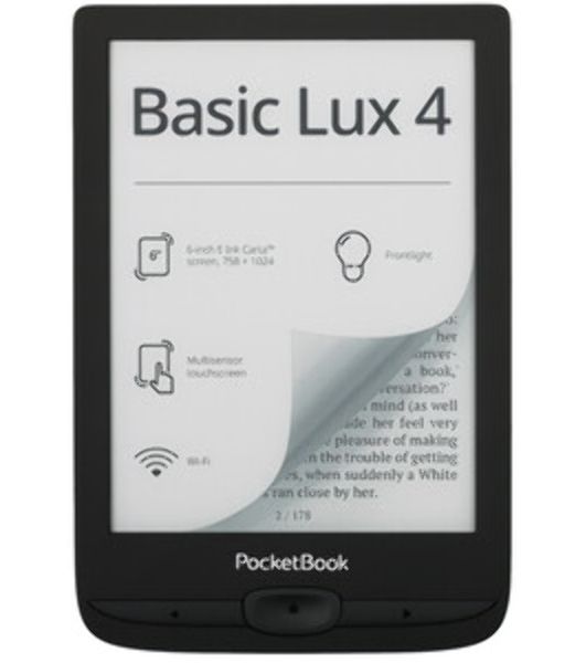 Электронная книга PocketBook 618 Basic Lux Ink черный (PB618-P-WW)