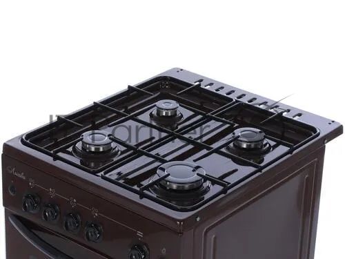 Плита газовая Лысьва ГП 400 МС -2у коричневый, конфорок 4 шт, духовка 57 л, 50 см x 84 см x 60 см